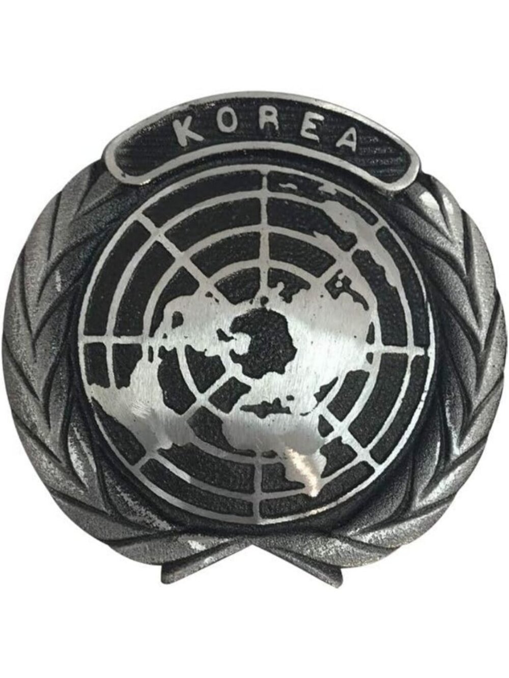 Korean War Aluminum Grave Marker & Flag Holder, Veteran Memorial Plaque, USA